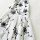 White vintage fashion exquisite floral spaghetti straps long chiffon ball gown evening dress party dress nv3589