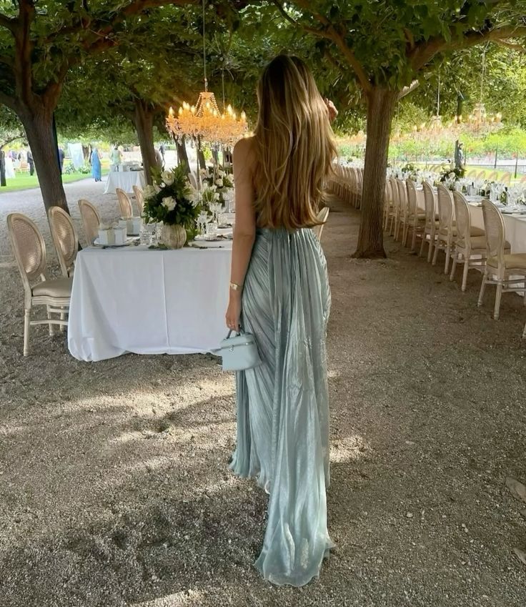 Blue simple elegant spaghetti strap maxi dress long evening dress bridesmaid dress wedding guest dress nv2687