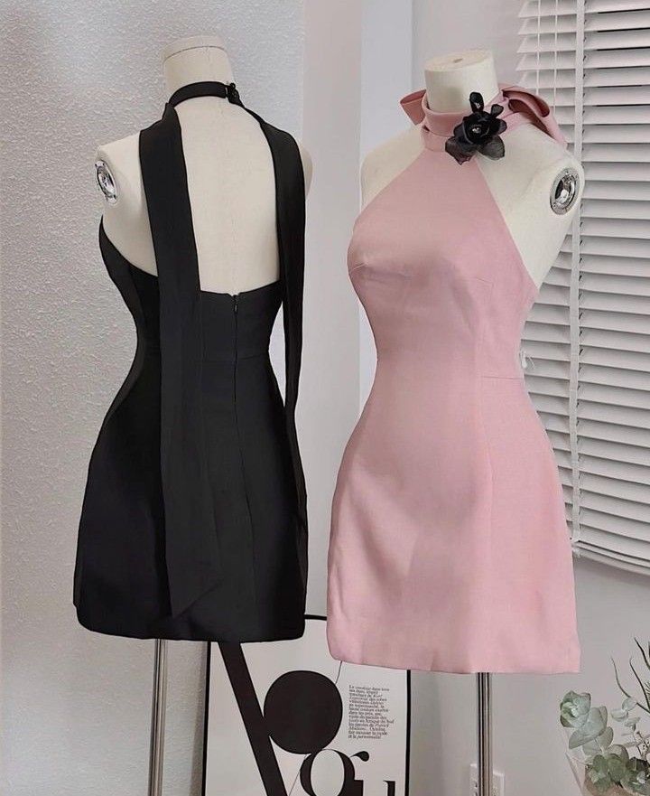 Black/Pink Simple Fashion Short Homecoming Dress Holiday/Birthday Party Dress nv3095