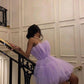 Robe de soirée en tulle violet à la mode, jolie robe courte en tulle, élégante, robe de bal, robe de soirée, robe de soirée nv3294