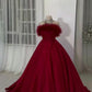 Blue/Red/White Elegant A-Line Fuzzy Long Prom Gown Graduation Party Dress nv2944