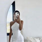 Sexy tight strapless white homecoming dress birthday dress nv2101