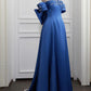 Blue Gorgeous Elegant Rhinestone Long Ball Gown Evening Dress Holiday Party Dress nv3087