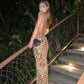 Floor Length Fashion Leopard Print Dress Ball Gown Evening Dress nv1872