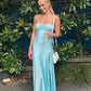 Simple Blue Sheath Side Slit Maxi Long Party Prom Dresses,Evening Dresses nv1640