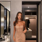 Champagne Fashion Bodycon Evening Dress Prom Dress Party Dress nv1866