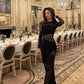 Black lace sexy elegant long prom dress evening gown party dress nv2952