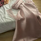 Blue/Pink Charming Sweet Long Elegant Satin Ball Gown Evening Dress with Sequin Sleeves nv3169