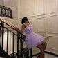 Robe de soirée en tulle violet à la mode, jolie robe courte en tulle, élégante, robe de bal, robe de soirée, robe de soirée nv3294