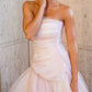 Light pink tulle elegant long ball gown evening dress bridal shower guest dress nv268