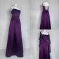 Purple Spaghetti Strap Shiny Long Elegant Ball Gown Evening Dress nv3157