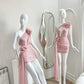 Pink Simple Fashion Short Tulle Homecoming Dress Holiday/Birthday Party Dress nv3097