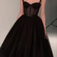 Black fashion sweetheart neck long tulle teen prom dress tulle formal dress evening gown graduation party nv119