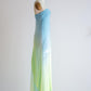 Blue green fashion gradient simple and elegant long chiffon ball gown, evening dress, party dress nv3689