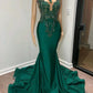 Green gorgeous elegant mermaid dress prom dress evening dress nv2040