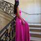 Charming Spaghetti Strap A-Line Ball Gown Evening Dress Corset Hot Pink Maxi Dress Long Ball Gown nv1711