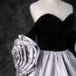 Black Sweetheart Neck Velvet Floor Length Formal Dress, Detachable off Shoulder Chic Party Dress nv1425